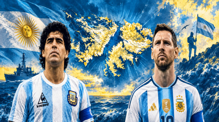Malvinas, Maradona y Messi