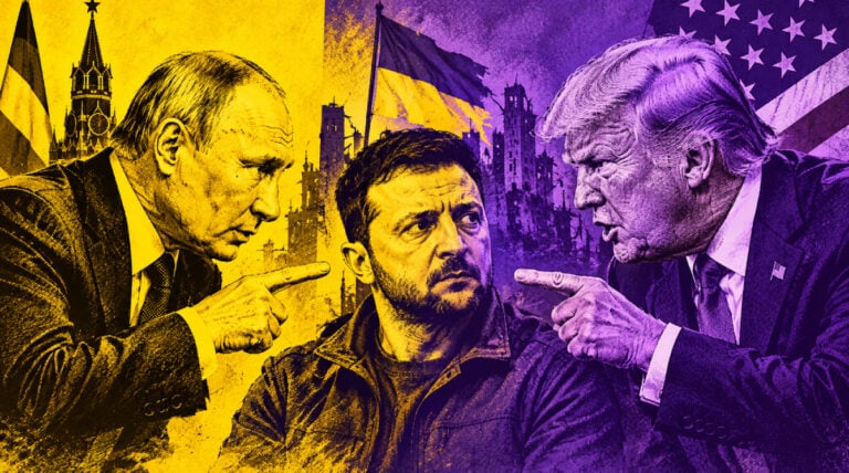 Putin, Trump y Zelenski